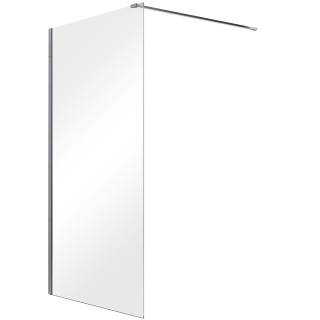 BESCO Kabina prysznicowa WALK-IN AVEO chrom 120x195 szkło transparent