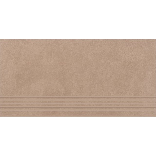 Gres szkliwiony stopnica ARES brown mat 29,8x59,8 gat. I