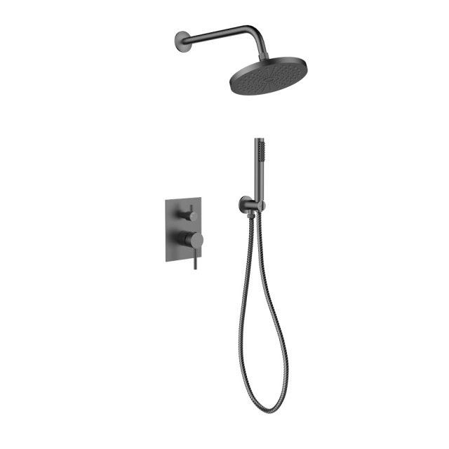 BESCO Zestaw prysznicowy DECCO / ILLUSION II grafitowy podtynkowy BP-