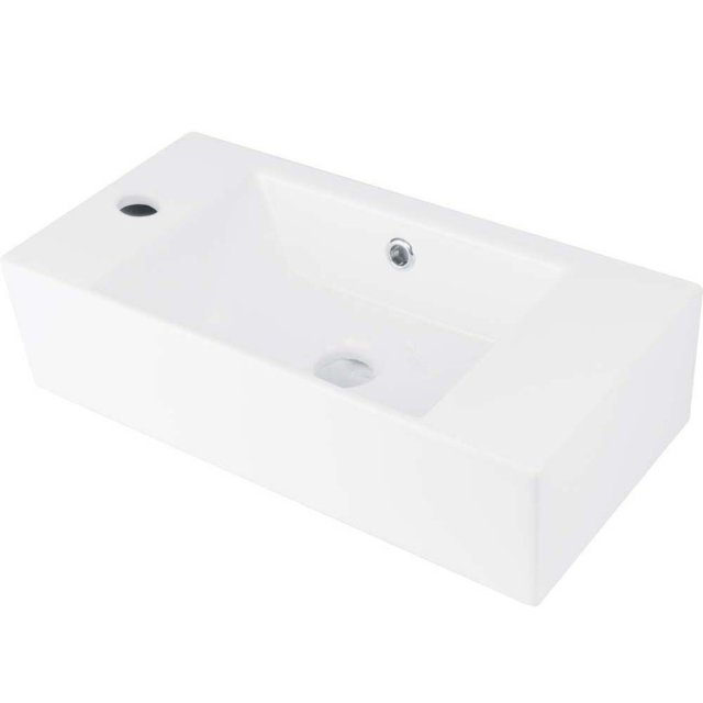 DEANTE Umywalka ceramiczna HIACYNT NEW meblowa lewa biała CDY_6U2L