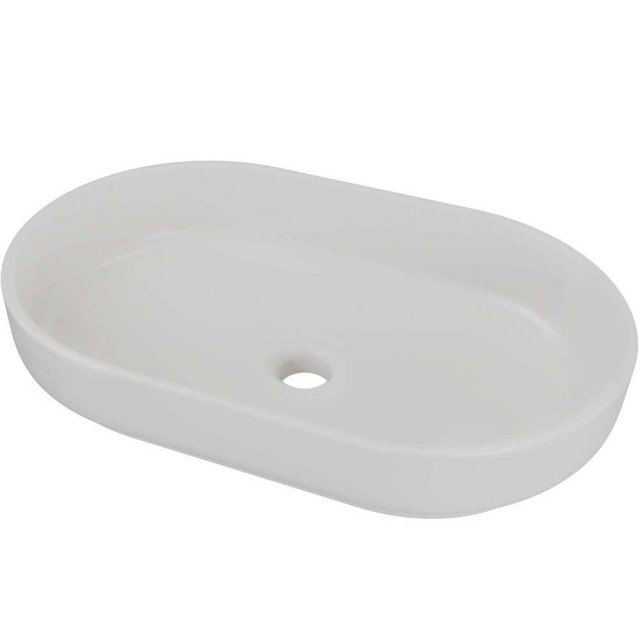 COMAD Umywalka nablatowa RIVER 2 CONCRETE GREY MATT 55x35 cm UN 55 (