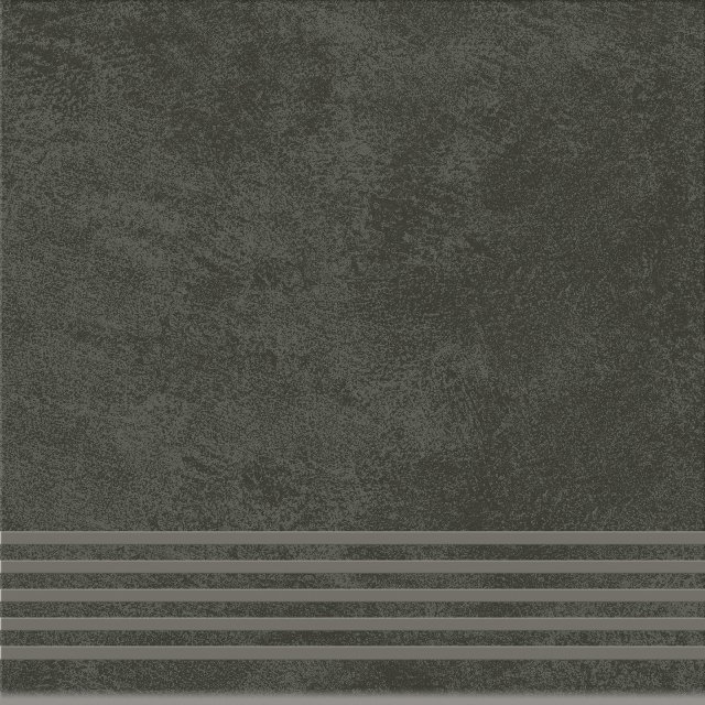 Gres szkliwiony stopnica ARES graphite mat 29,8x29,8 gat. I