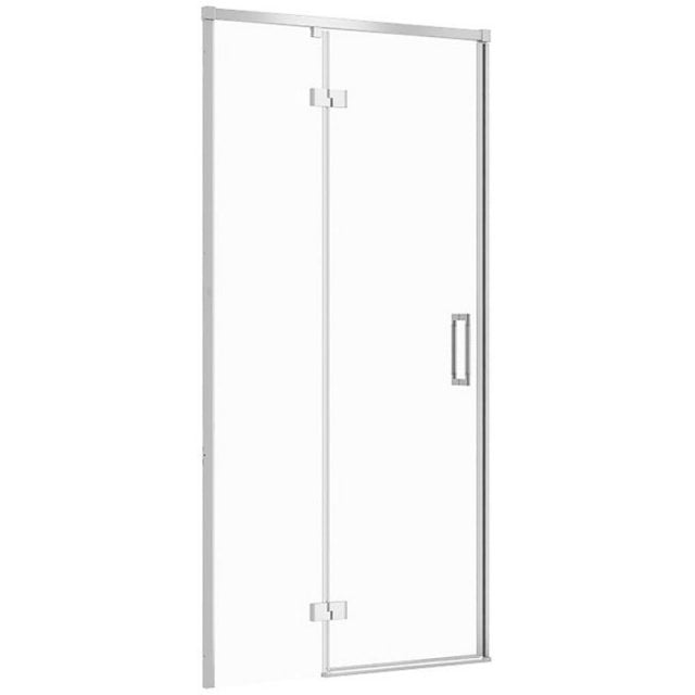 Drzwi prysznicowe LARGA chrom 100x195 LEWE szkło transparentne