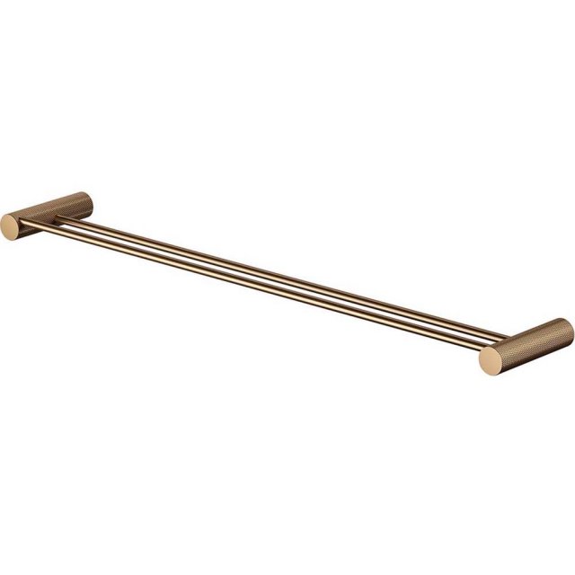 CERSANIT Wieszak na ręcznik ZEN podwójny miedź szczotkowana S951-887