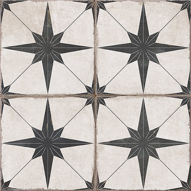 Gres szkliwiony VESARIO patchwork black mat 42x42 gat. I Cersanit