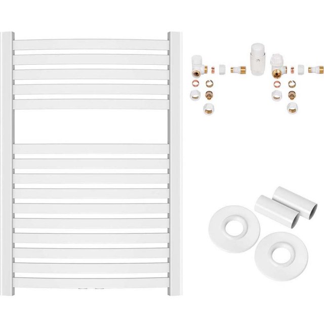 INVENA Grzejnik łazienkowy PROV 80x54 zes. OSIOWY maskownica poj. bia