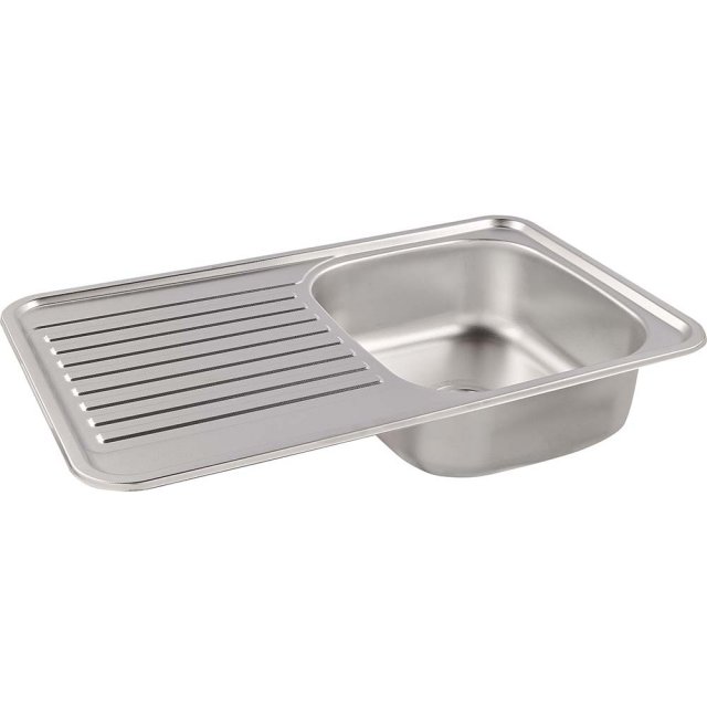 KUCHINOX Zlewozmywak stalowy FARO 1-komorowy prostokątny z ociekaczem