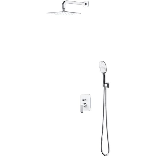OMNIRES System prysznicowy SACRAMENTO podtynkowy chrom biały połysk S
