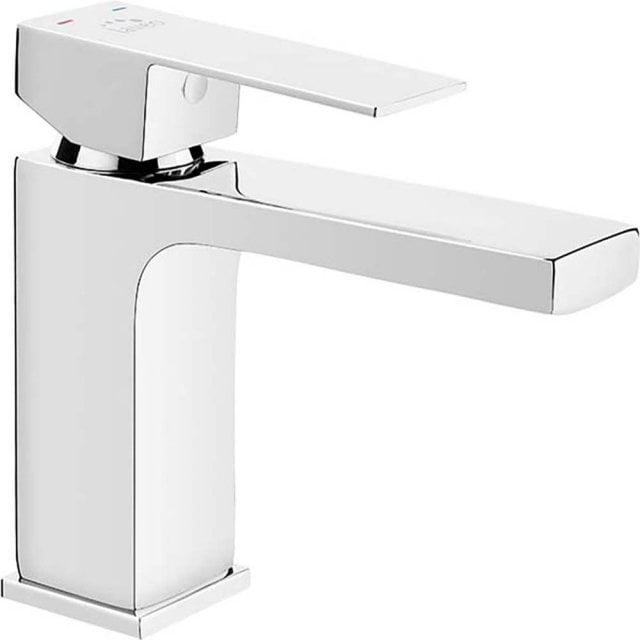 LAVEO Bateria umywalkowa stojąca KVADRATO z korkiem klik-klak chrom B