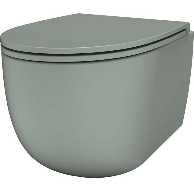 SDR CERAMICHE Miska podwieszana BULL GHIACCIO bezkołnierzowa wirowa z