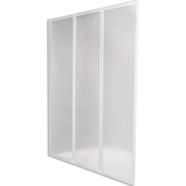 KFA Parawan nawannowy STANDARD 122x139 cm 3-elementowy biały szkło sz