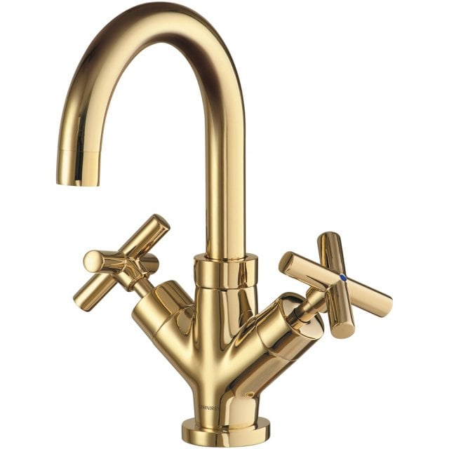 OMNIRES Bateria umywalkowa MODERN stojąca z korkiem klik-klak złota p