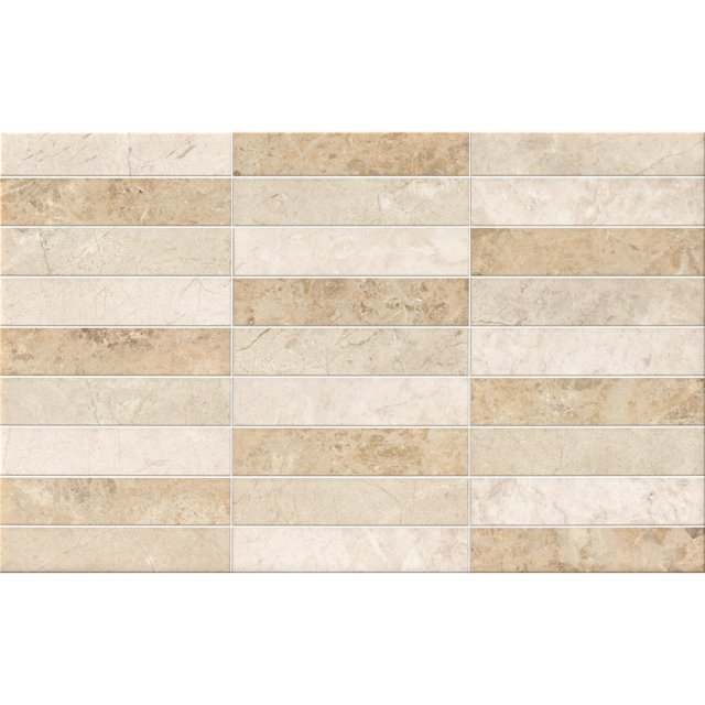 Płytka ścienna mozaika COMMO cappucino glossy 25x40 gat. I