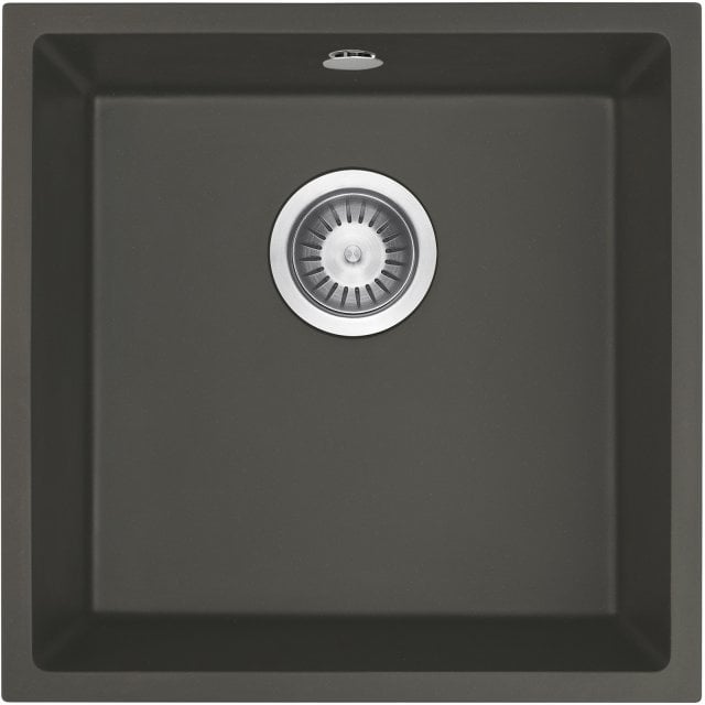 DEANTE Zlewozmywak granitowy CORDA antracyt metalik 1-komorowy podwie