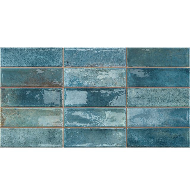Płytka ścienna hiszpańska Pamesa PRE.ARTSQUARE BLU glossy do fugowani