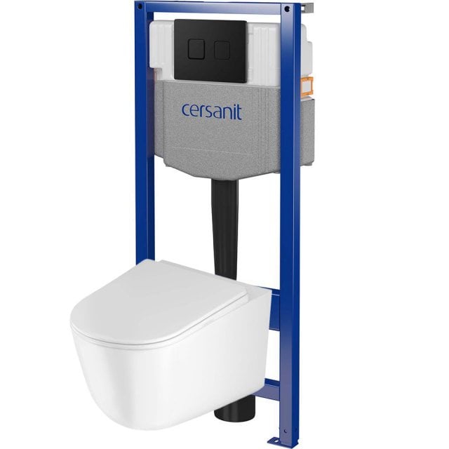 CERSANIT Zestaw podtynkowy NAVADO SYSTEM 50 pneumatyczny, miska, desk