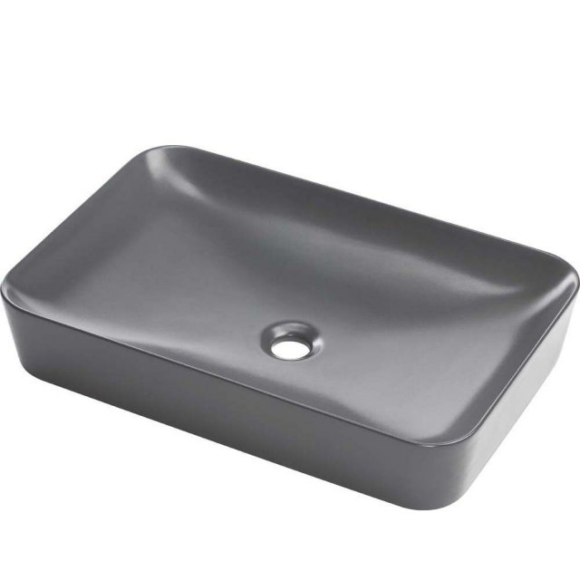 DEANTE Umywalka nablatowa TESS 60 x 40 cm antracytowa CDS_DU6S