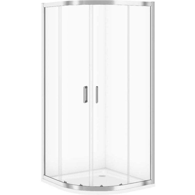 CERSANIT Kabina prysznicowa półokrągła ARTECO 90 z brodzikiem TAKO 90