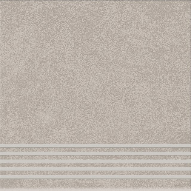 Gres szkliwiony stopnica ARES light grey mat 29,8x29,8 gat. I