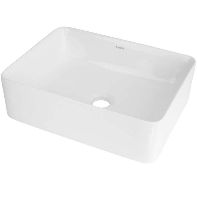DEANTE Umywalka nablatowa JASMIN biała ceramiczna prostokątna CDJ_6U4