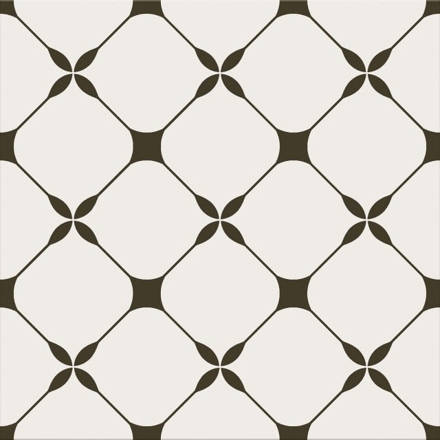 Gres szkliwiony LOVELY PATCHWORK SENTIMA white-black mat 29,8x29,8 #2