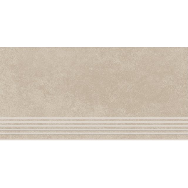 Gres szkliwiony stopnica ARES beige mat 29,7x59,8 gat. I