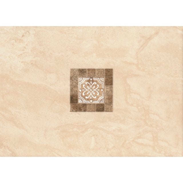 Płytka ścienna inserto AGIA beige glossy 25x35 gat. I