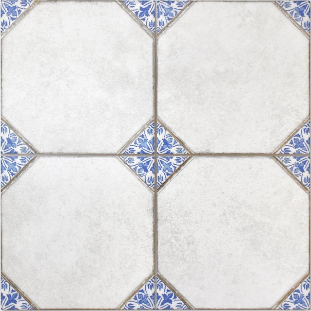 Gres szkliwiony hiszpański Realonda LEEDS BLUE mat 33x33 gat. I