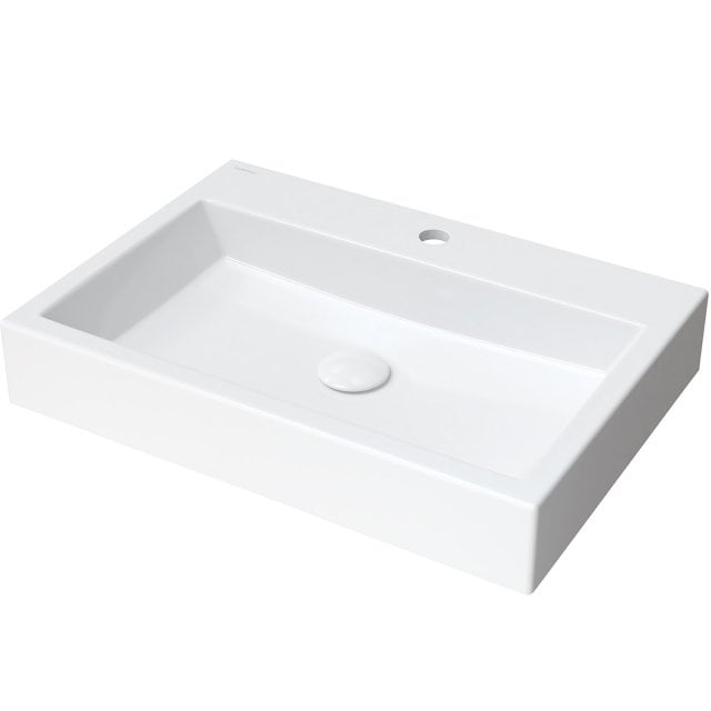 OMNIRES Umywalka nablatowa THASOS M+ 60 prostokątna biały połysk THAS