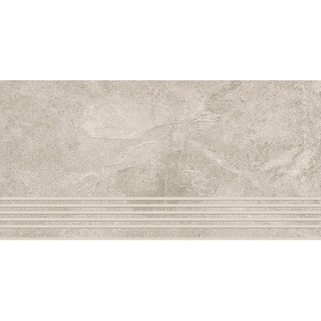 Gres szkliwiony stopnica QUEENS grey mat 29,8x59,8 gat. I