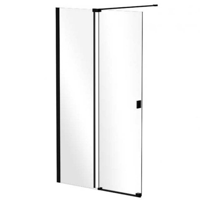 BESCO Kabina prysznicowa WALK-IN VAYO BLACK 110x200 czarna VYB-110-20