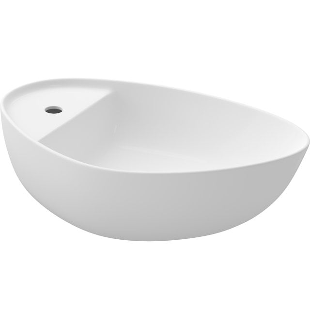 CERSANIT Umywalka nablatowa MODUO 55x35 nieregularna z półką i otwore