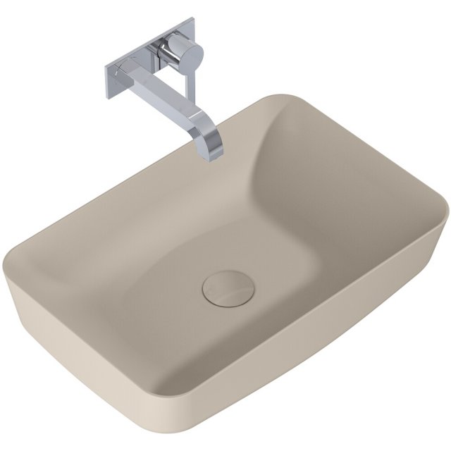 ELITA Umywalka nablatowa NOMIA 50x39 blat, ceram fume matt 146051