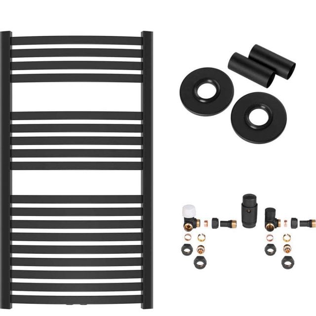 INVENA Grzejnik łazienkowy PROV 100x54 zes. OSIOWY maskownica poj. cz