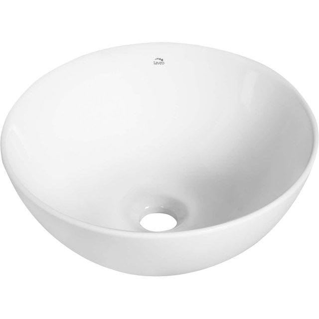 LAVEO Umywalka nablatowa SABI 32 okrągła biała VUS_6232