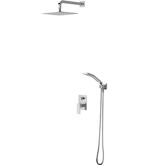 OMNIRES Zestaw prysznicowy podtynkowy BARETTI chrom połysk SYSBA10XCR