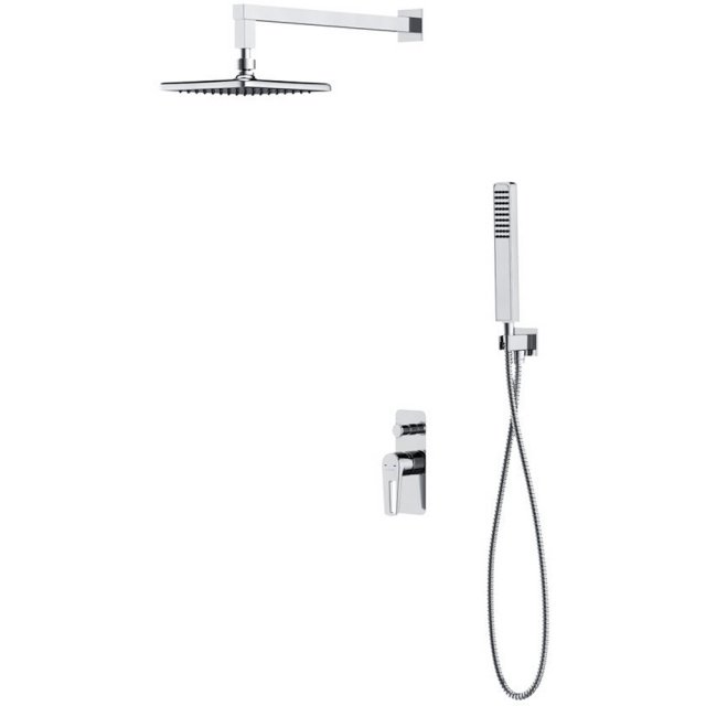 CERSANIT Zestaw prysznicowy podtynkowy MILLE chrom z baterią wannowo-