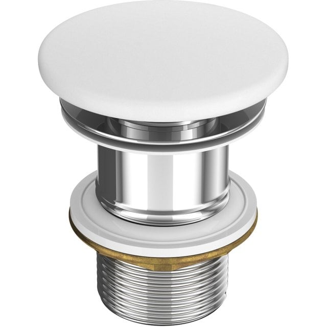 CERSANIT Ceramiczny korek do umywalek bez przelewu 5/4" biały ma