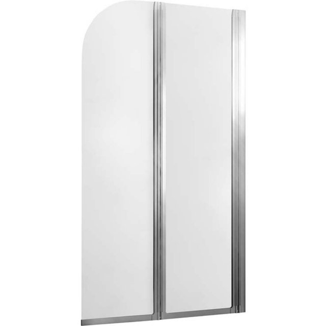 KFA Parawan nawannowy MODERN 82x140 cm 2-elementowy chrom szkło trans