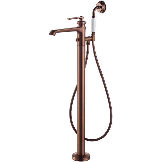 OMNIRES Bateria wannowa ARMANCE wolnostojąca miedź antyczna szczotkow