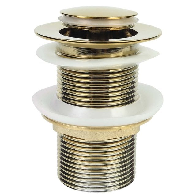 KUCHINOX Korek umywalkowy klik-klak bez przelewu złoty CKK_G1R2