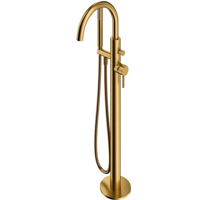 OMNIRES Bateria wannowa Y wolnostojąca złoty szczotkowany Y1233-SGLB