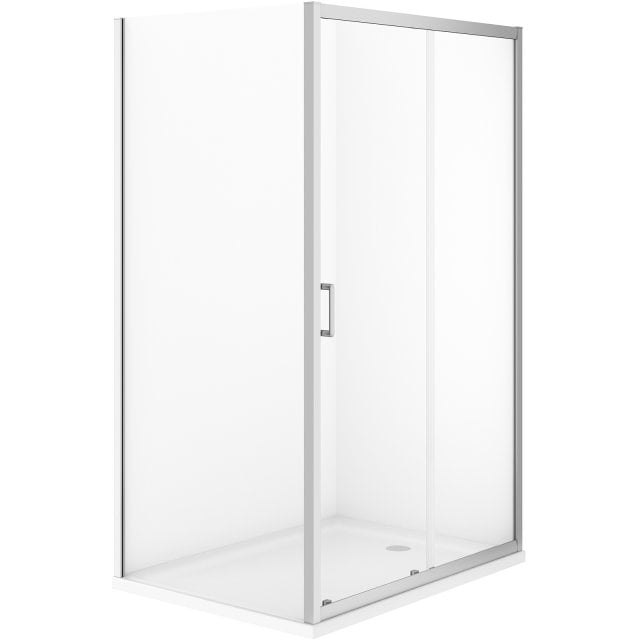 CERSANIT Kabina prysznicowa VERSO przesuwna 120x90x190 chrom z brodzi