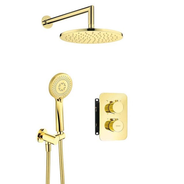DEANTE Zestaw prysznicowy podtynkowy THERM gold z BOXem termostatyczn