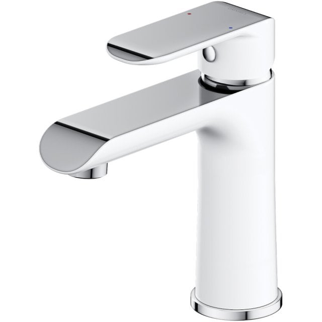 OMNIRES Bateria umywalkowa SACRAMENTO stojąca chrom biały połysk SC23