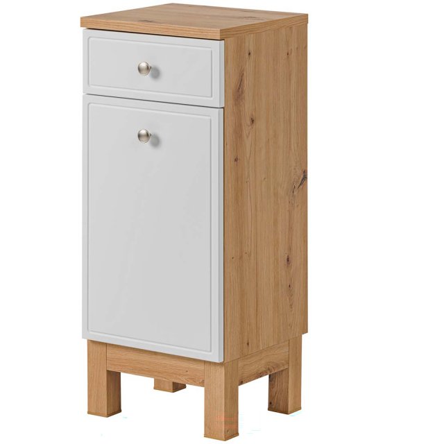 COMAD Szafka niska SAMOA WHITE 810 biały, dąb do samodzielnego montaż