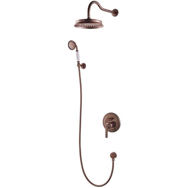 OMNIRES System prysznicowy ARMANCE podtynkowy miedź antyczna szczotko