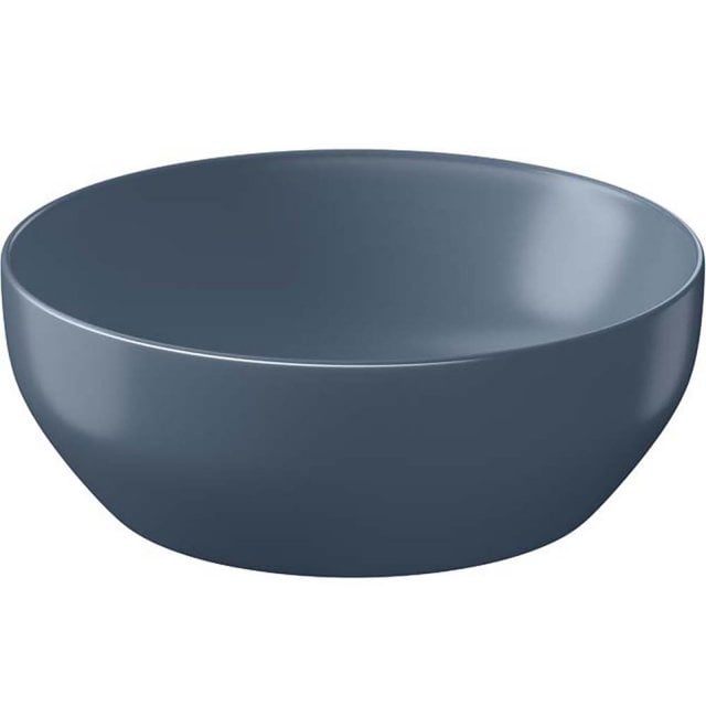 CERSANIT Umywalka nablatowa LARGA okrągła 40X40 niebieska K677-050