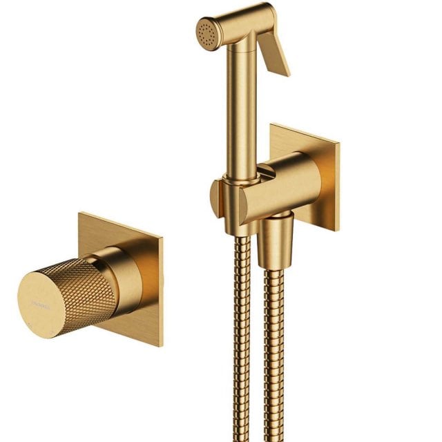 OMNIRES System bidetowy CONTOUR podtynkowy złoty szczotkowany SYSCTBI