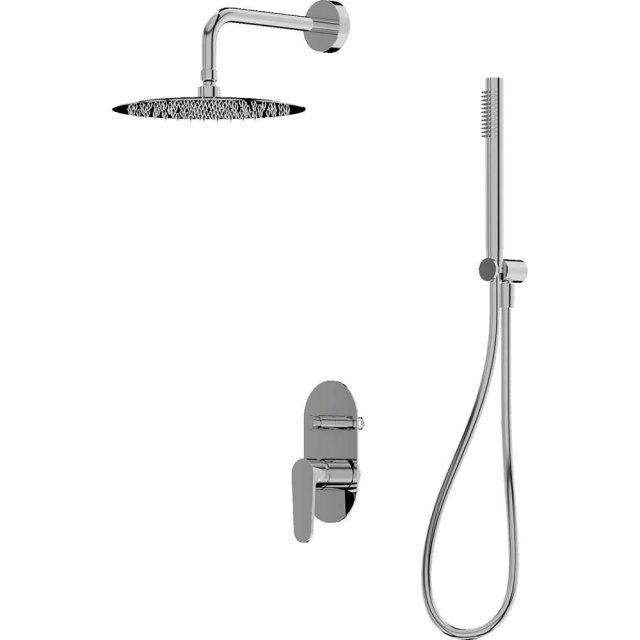 LAVITA Zestaw prysznicowy podtynkowy CETUS z deszczownicą chrom